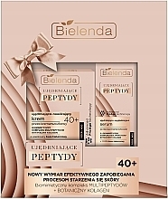 Düfte, Parfümerie und Kosmetik Gesichtspflegeset - Bielenda Firming Peptides 40+ Set (Serum 15ml + Creme 50ml) 