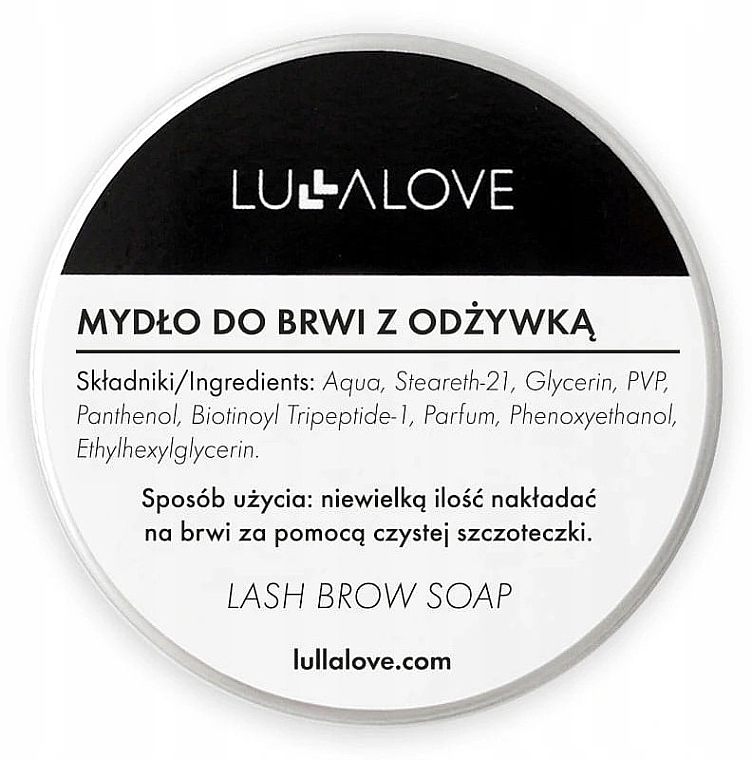 Augenbrauenstyling-Seife - Lullalove Eyebrow Soap With Conditioner — Bild N1
