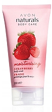 Feuchtigkeitsspendendes Körperpeeling mit Erdbeerduft - Avon Naturals Body Care Moisturising Strawberry Body Scrub — Bild N1
