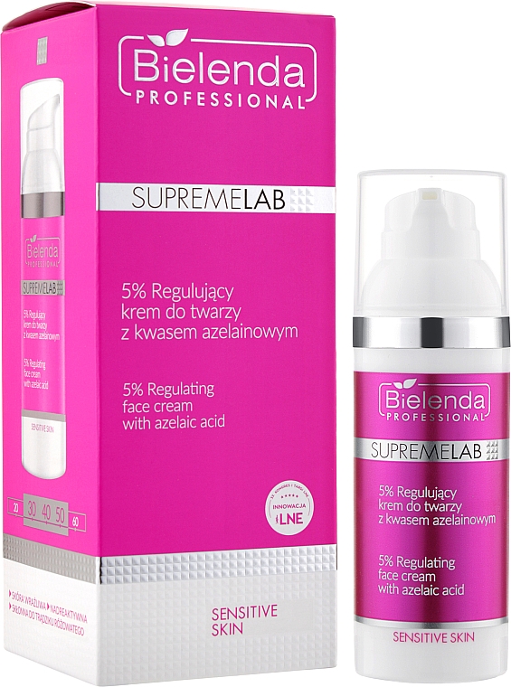 Regenerierende Gesichtscreme mit 5% Azelainsäure - Bielenda Professional SupremeLab Sensitive Skin 5% — Bild N2