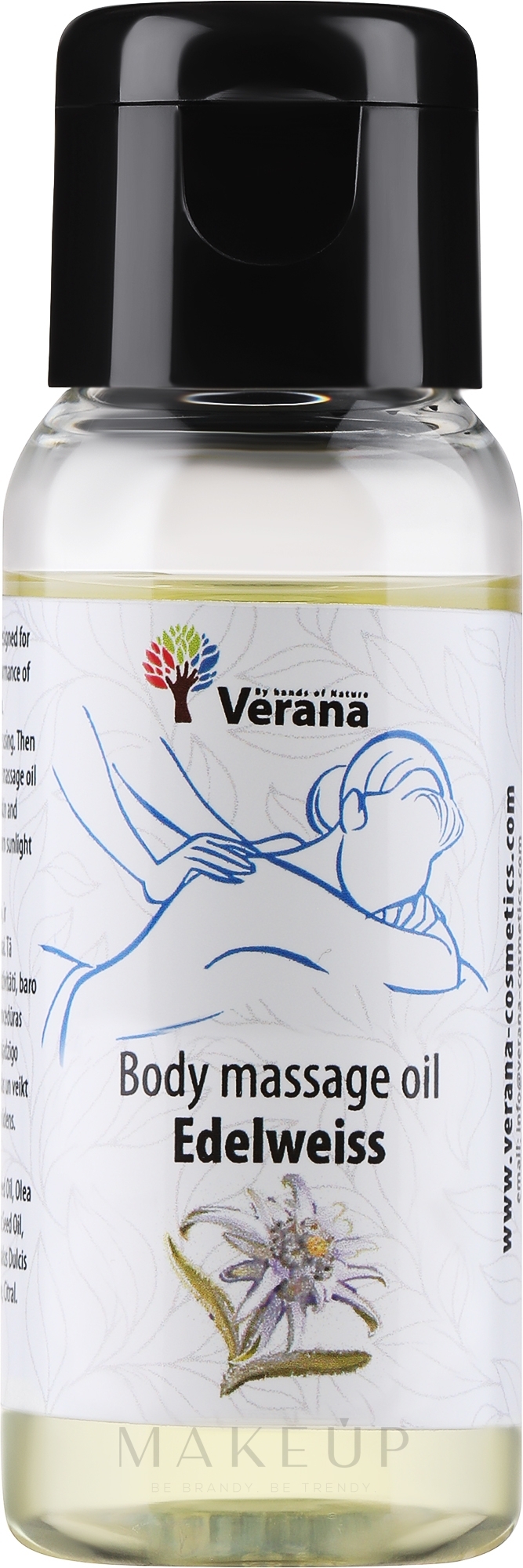 Körpermassageöl Edelweiss - Verana Body Massage Oil  — Bild 30 ml