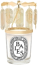 Düfte, Parfümerie und Kosmetik Set - Diptyque Baies Scented Candle and Carousel Gift Set (candle/190g + acc/1pc)