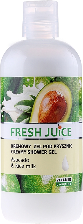 Creme-Duschgel mit Avocado und Reismilch - Fresh Juice Delicate Care Avocado & Rice Milk — Bild N1