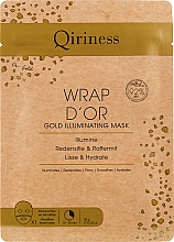 Düfte, Parfümerie und Kosmetik Lifting-Hydrogel-Maske mit 24 Karat Gold - Qiriness Wrap d’Or Gold Illuminating Mask