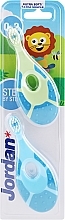 Düfte, Parfümerie und Kosmetik Kinderzahnbürste 0-2 Jahre blau + grün-blau 2 St. - Jordan Step By Step Soft & Gentle