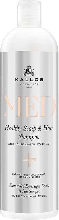 Pflegendes Shampoo für Haar und Kopfhaut - Kallos Cosmetics MED Healthy Scalp & Hair Shampoo