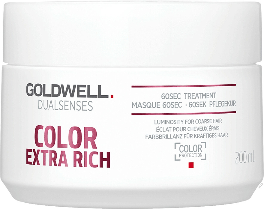 Intensive Maske für gefärbtes Haar - Goldwell DualSenses Color Extra Rich 60sec Treatment — Foto N1