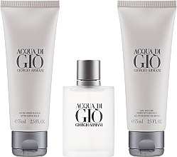 Giorgio Armani Acqua di Gio Pour Homme - Duftset (Eau de Toilette 50ml + Duschgel 75ml + After Shave Balsam 75ml)  — Bild N2