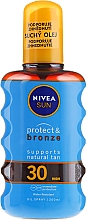 Düfte, Parfümerie und Kosmetik Sonnenschutzöl - NIVEA Sun Care Protect & Bronze Oil SPF 30