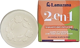 Düfte, Parfümerie und Kosmetik 2in1 Festes Shampoo und Duschgel für alle Haartypen - Lamazuna 2In1 Hair & Body Wash