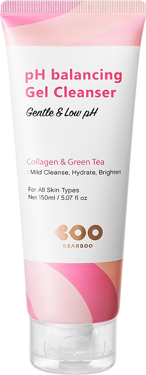 Reinigungsgel - Dearboo pH Balancing Gel Cleanser Collagen & Green Tea — Bild N1