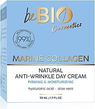 Düfte, Parfümerie und Kosmetik Natürliche Anti-Falten-Gesichtscreme für den Tag - BeBio Marine Collagen Natural Anti-wrinkle Day Cream
