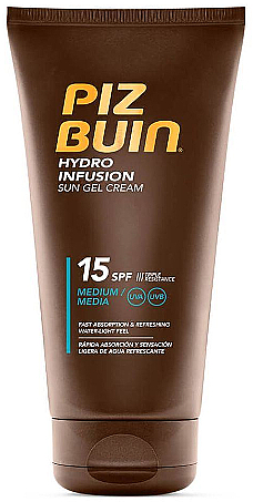 Feuchtigkeitsspendende Sonnenschutzgel-Creme für den Körper SPF 15 - Piz Buin Hydro Infusion Sun Gel Cream SPF15 — Bild N1