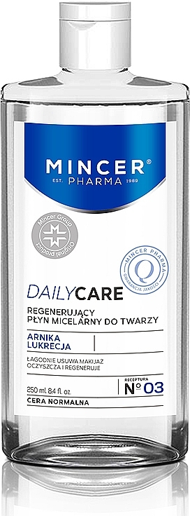 Regenerierendes Mizellen-Reinigungswasser für normale Haut 03 - Mincer Pharma Daily Care Water 03 — Bild N1