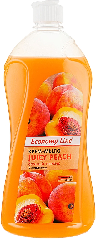 Flüssige Cremeseife mit Glycerin Juicy Peach - Economy Line Juicy Peach Cream Soap — Bild N4