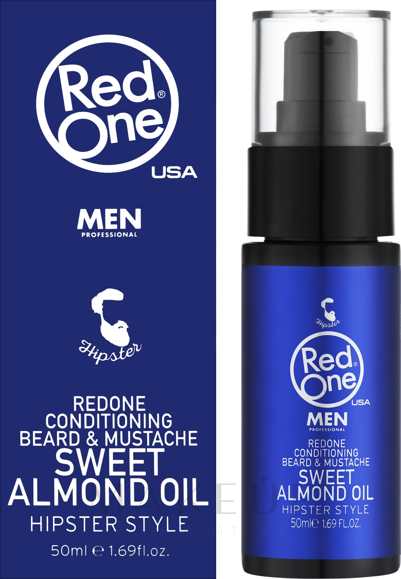 Mandelöl-Conditioner für Bart - Red One Conditioning Beard & Mustache Sweet Almond Oil — Bild 50 ml