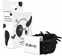 Düfte, Parfümerie und Kosmetik Haargummi classic black 4 St. - Bellody Original Hair Ties