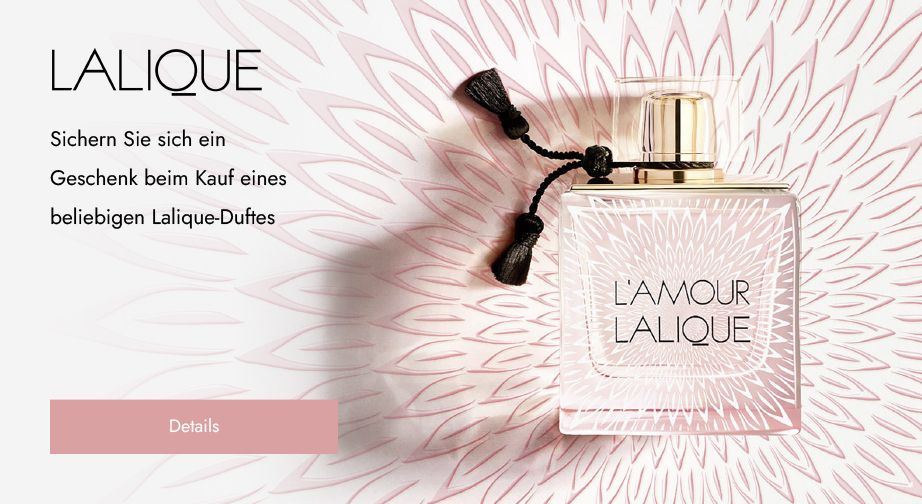 Beim Kauf eines beliebigen Lalique-Duftes erhalten Sie eine Probe von Lalique Soleil (1,8 ml) geschenkt