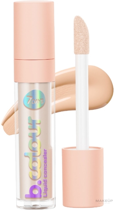 Flüssiger Concealer - 7 Days B.Colour Liquid Concealer  — Bild 01 - Light