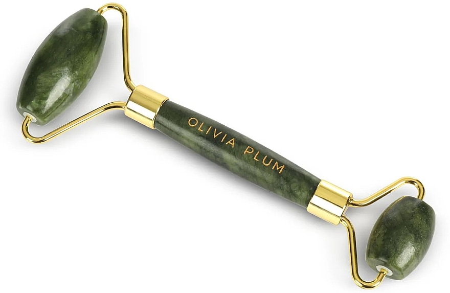 Gesichtsroller aus grüner Jade - Olivia Plum Roller  — Bild N1