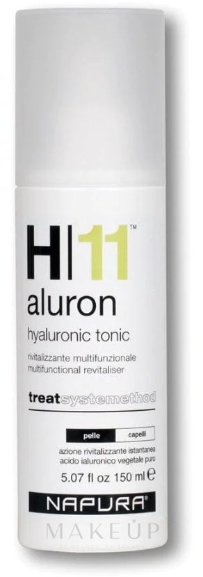 Haartonikum mit Hyaluron - Napura H11 Aluron Hyaluronic Tonic — Bild 150 ml