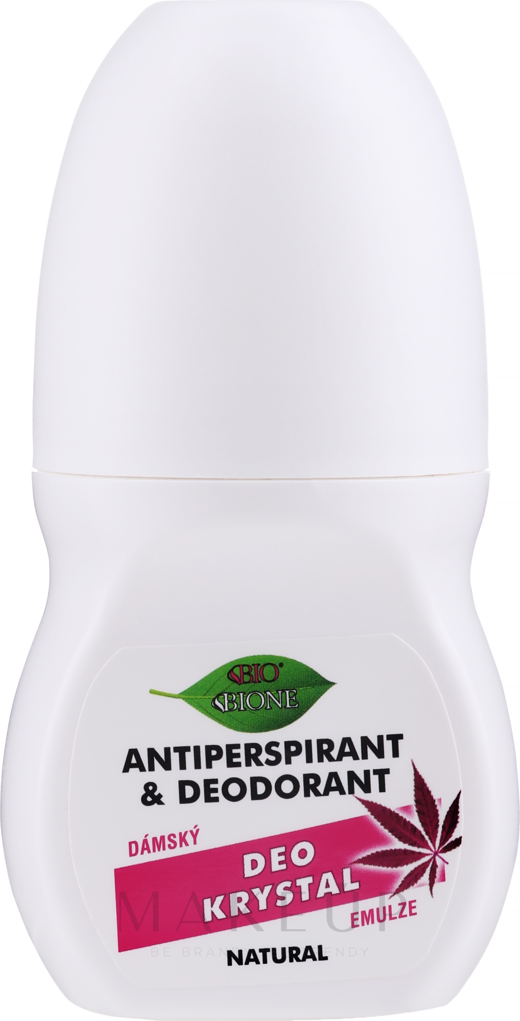 Deo Roll-on Antitranspirant - Bione Cosmetics Antiperspirant + Deodorant Pink — Bild 80 ml