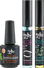 Düfte, Parfümerie und Kosmetik Geschenkset für Augenbrauen, Wimpern und Nägel - Mayur (gel/12 ml + oil/12 ml + oil/15 ml)