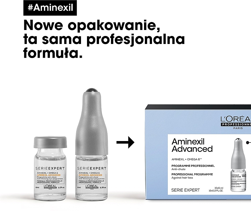 Serum gegen Haarausfall mit Omega 6 Nutricomplex und Aminexil - L'Oreal Professionnel Aminexil — Foto N2
