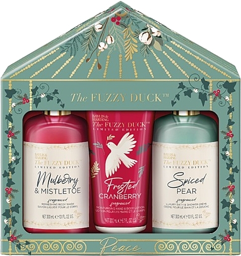 Körperpflegeset - Baylis & Harding The Fuzzy Duck Winter Wonderland Festive Luxury Body Care Gift Set (Duschgel 300ml + Lotion 200ml + Duschcreme 300ml) — Bild N2