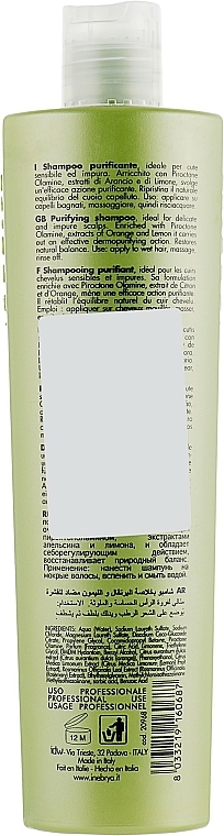 Reinigendes Shampoo für sensible und unreine Kopfhaut - Inebrya Cleany Shampoo — Bild N4