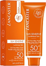 Ölfreies Sonnenschutz-Fluid für das Gesicht SPF50 - Lancaster Sun Sensitive Oil Free Milky Fluid SPF50 — Bild N1