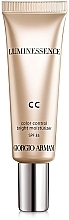 Düfte, Parfümerie und Kosmetik Aufhellende feuchtigkeitsspendende CC Creme LSF 35 - Giorgio Armani Luminessence CC Cream Color Control Bright Moisturizer SPF 35