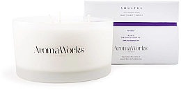 Düfte, Parfümerie und Kosmetik Soja-Duftkerze im Glas mit 3 Dochten, Wacholderbeer- und Weihrauchduft - AromaWorks Soulful Candle 3-wick