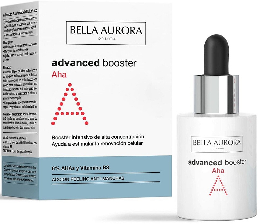 Gesichtsserum mit sanftem Peeling-Effekt - Bella Aurora Advanced Aha Booster — Bild N2