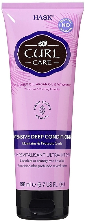Intensiver Conditioner für die Tiefenpflege des Haares - Hask Curl Care Intensive Deep Conditioner — Bild N1