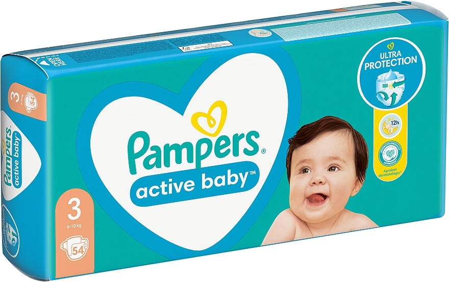 Windeln Active Baby 3 (6-10 kg), 54 Stück - Pampers — Bild N10