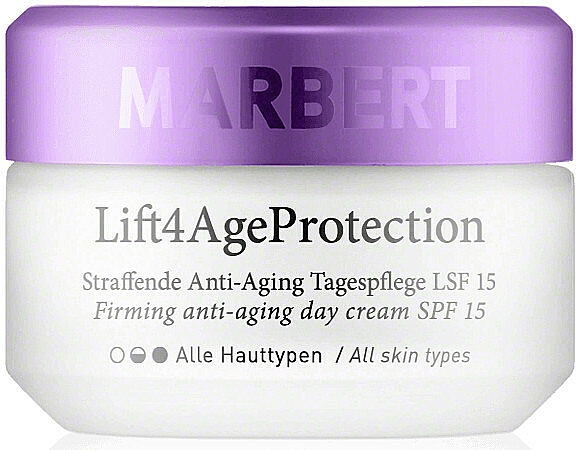 Straffende Anti-Aging Tagespflege für das Gesicht SPF 15 - Marbert Lift4Age Protection Firming Anti-Aging Day Care SPF 15 — Bild N1