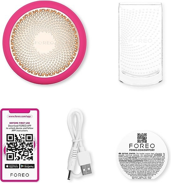 Gerät zur Verjüngung und Feuchtigkeitszufuhr - Foreo UFO 3 Deep Hydration Face Device Fuchsia — Bild N4