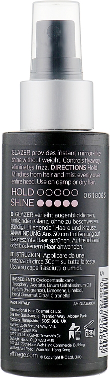 Anti-Frizz Haarspray mit Glanz-Effekt - Affinage Mode Glazer Mirror Shine Spray — Bild N2