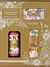 Düfte, Parfümerie und Kosmetik Set - The English Soap Company Anniversary Collection Rose & Peony Hand And Body Gift Box (Seife 190g + Handcreme 75ml + Duschgel 500ml)