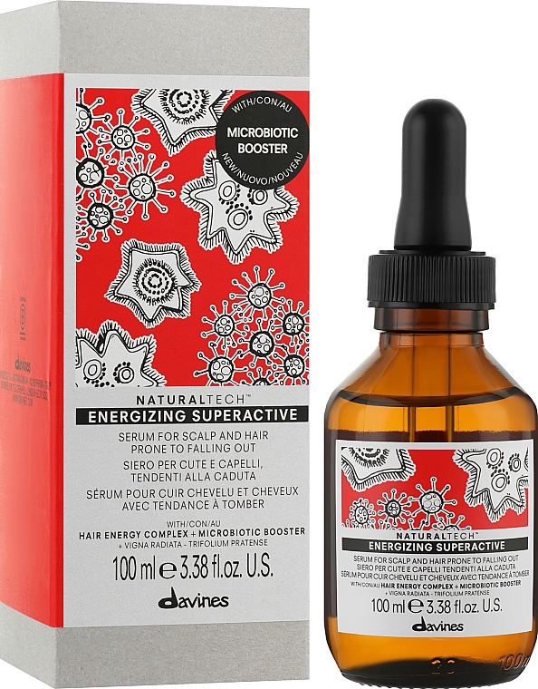 Energetisierendes und straffendes Serum für Käopfhaut und sprödes Haar - Davines Naturaltech Energizing Superactive Serum — Bild N2