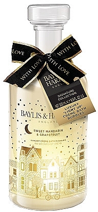 Badeschaum in einer Karaffe - Baylis & Harding Sweet Mandarin & Grapefruit Luxury Light Up Creme Bath Bubbles Gift — Bild N1