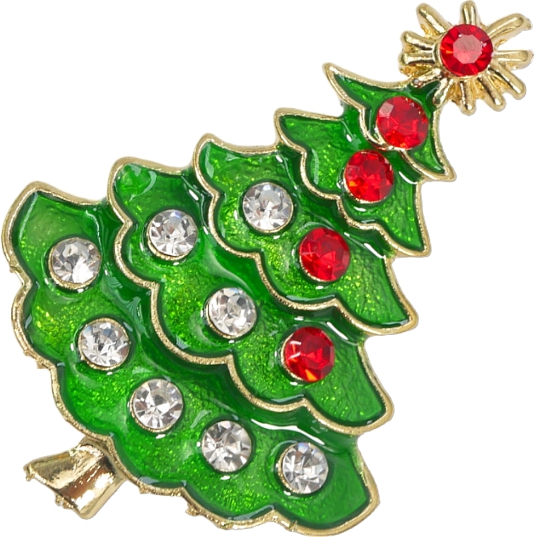 Haarspange Weihnachtsbaum grün - Lolita Accessories — Bild N1