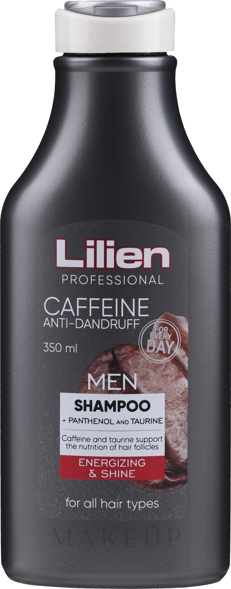 Shampoo gegen Schuppen mit Koffein - Lilien Caffeine Anti-Dandruff For Men — Bild 350 ml