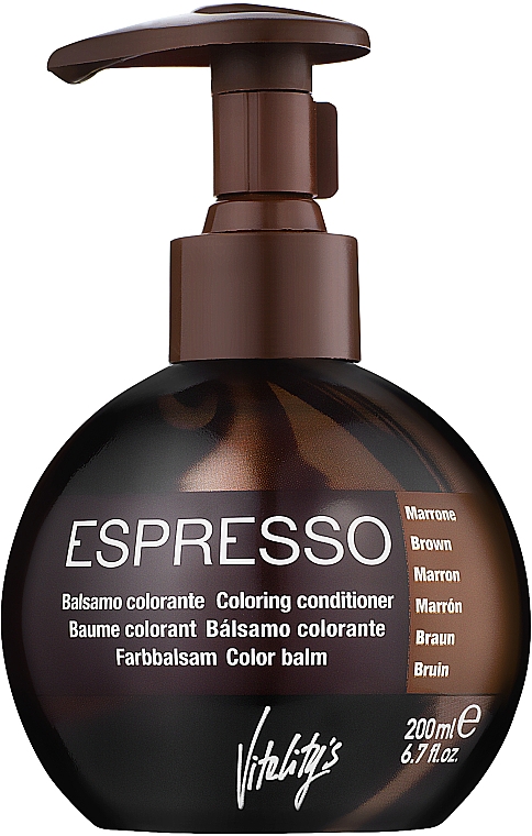 Revitalisierender und pflegender Farbbalsam für alle Haartypen - Vitality's Art Espresso — Bild N1