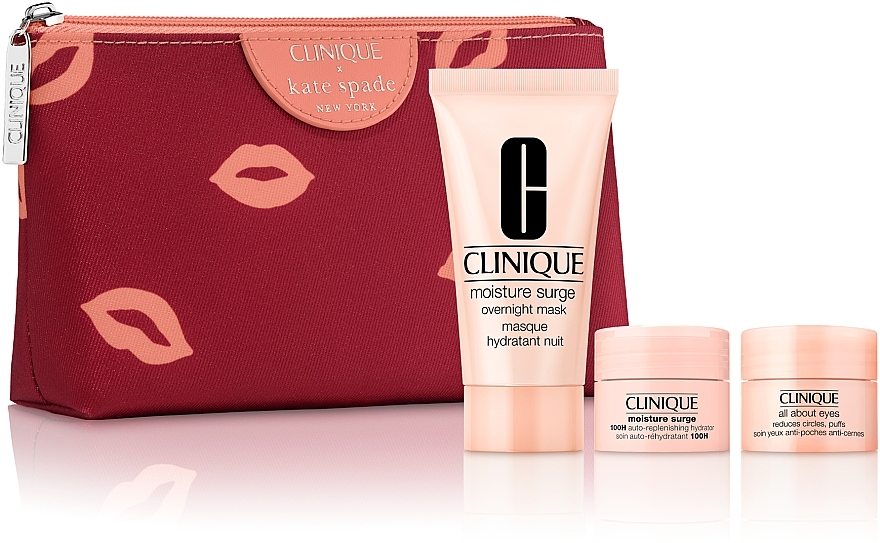 GESCHENK! Set - Clinique Moisture 3CA (Maske 30ml + Gesichtsgel 5ml + Augencreme 5ml + Kosmetiktasche) — Bild N1