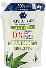 Flüssige Handseife - Dermaflora Aloe Vera Natural Liquid Soap Refill (Doypack)  — Bild N1