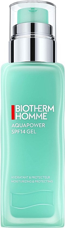 Feuchtigkeitsspendendes Schutzgel für das Gesicht - Biotherm Homme Aquapower SPF14 Gel Moisturizing & Protecting — Bild N1