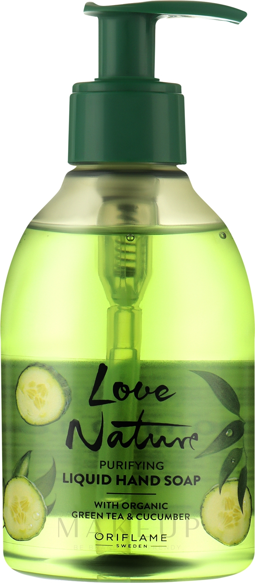 Flüssige Handseife Grüner Tee und Gurke - Oriflame Love Nature Purifying Liquid Hand Soap — Bild 300 ml