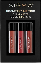 Lippenstift-Set - Sigma Beauty Kismatte Lip Trio (Lippenstift 3x1.4g) — Bild N1